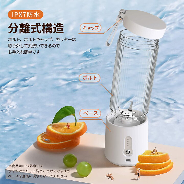楽天市場】ジューサー ミキサー 小型 スムージー 氷も砕ける 野菜 果物 