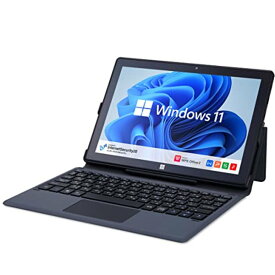 GM-JAPAN ノートパソコン Windows 11 Office搭載 575g 10.1インチ 2in1 タブレット メモリ 4GB/SSD 128GB/日本語キーボード/Celeron/