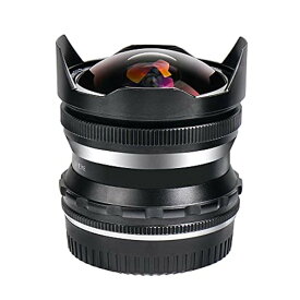 PERGEAR 7.5mm F2.8 カメラ交換レンズ 超広角 魚眼レンズ 手動式 焦点固定レンズ Canon EOS-M/EF-M Aps-c M2/M3/M5/M6/M100/M200/M50
