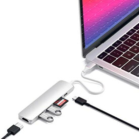 Satechi スリム V2 マルチ USB-Cハブ 6in1 (シルバー) (MacBook Pro/Air2018以降/M1/M2 など対応)