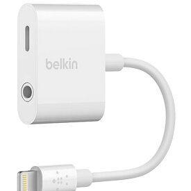Belkin ライトニング・3.5mmオーディオ デュアルアダプター iPhone 13 mini / Pro / Pro Max / 12 / SE / 11 / XR 対応 MFi認証 イヤ