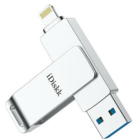 Apple認証 iDiskk 128GB iPhone USBメモリ Lightning 人気のusb ランキング 外付けメモリ 自動バックアップ可能 すべての iPad iPhon