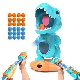 EagleStone おもちゃ 的あて シューティングゲーム 恐竜 ポッパーガン 電子ターゲット 男の子 移動射撃 効果音 液晶ディスプレイ付き