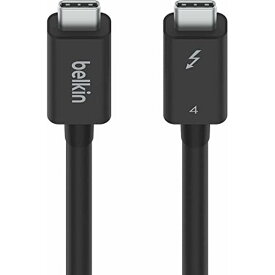Belkin USB-Cケーブル Thunderbolt 4/USB4 100W 40Gbps高速データ転送 8K対応 M1 MacBook/iPad Pro/iMac/EVO Windows対応 インテル認