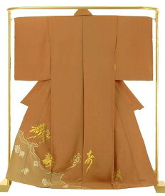 正絹 創作色留袖 金彩寿文字散らし 結婚式 卒業式 フォーマル 和装 着物