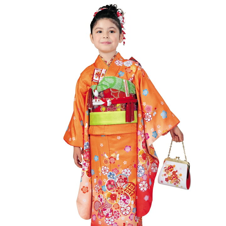 京のみやび] 七五三 女の子着物セット 7才向け四つ身（120cm） 水色 赤 椿七五三 着物 四つ身 セット 女の子 7歳 7才 絵羽柄 着物セット  結び帯 筥迫 薄紫 赤 紫 クリーム 水色 鞠 芍薬 熨斗 疋田 桜 購入 : 京 のみやび - 7歳　四つ身　七五三　120センチ