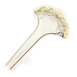 \大人気/髪飾り 留袖 結婚式 成人式 振袖 和装 パールにチェーン簪 かんざし ゴールド/シルバー 袴 卒業式 着物 入学式 ヘアアクセサリー ウェディング 前撮り パーティー 花しおり 大原商