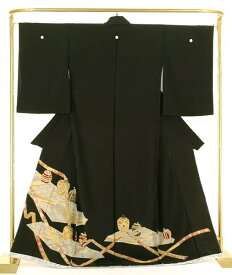正絹 金彩黒留袖 棗（なつめ） 結婚式 卒業式 フォーマル 和装 着物
