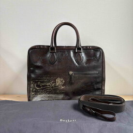 【中古】 Berluti フォーミュラ1001 ゴールデンパティーヌ 2way ブリーフケース ハンドバッグ ショルダーバッグ ビジネスバッグ ボストンバッグ
