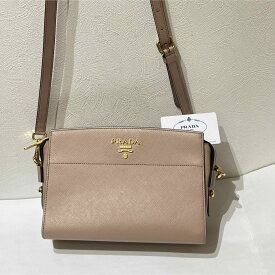 【中古】 PRADA プラダ サフィアーノ ショルダーバッグ 1BH104