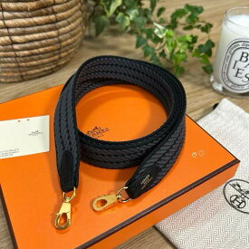 【中古】 HERMES エルメス バンドリエール サング 《コルダージュ》 25mm ショルダーストラップ W刻印