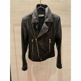 【中古】 BALENCIAGA バレンシアガ ダブルライダースジャケット レザー 34