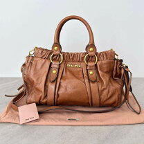 楽天市場】miumiu 2wayバッグ サイドリボンの通販