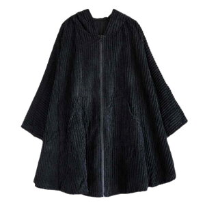 コーデュロイ コート レディース フード付き 長袖 ドルマンスリーブ カーディガン アウター ゆったり 無地 トップス 春 秋 冬 前開き 羽織り ファスナー デザイン感 カジュアル エレガント