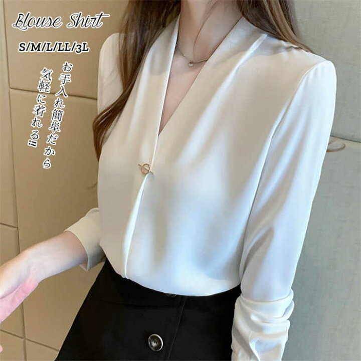 楽天市場】一部即納 シャツ ブラウス レディース シフォン シャツ 