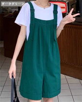 楽天市場】サロペット 大きいサイズ（カラーグリーン）（レディース 