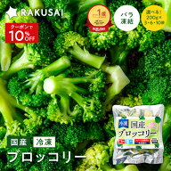 Z 【クーポンで衝撃10%OFF！2,630円→2,367円！】 選べる袋数 国産 冷凍 ブロッコリー 小分け バラ凍結 2…
