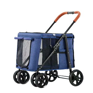 ペットカート 犬用 キャリーカート犬用ベビーカー ペットバギー 折りたたみ式 犬 カート大型犬 多頭中小型犬?猫折りたたみ ペットベビーカー犬のキャリーカート