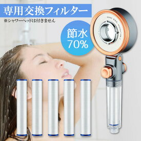 シャワーヘッド 専用交換フィルター 5個入り シャワー ヘッド カートリッジ 頭皮洗浄 節水 塩素除去 多層フィルター保護 高水圧 強力 浄水器 バス用品 浴室 お風呂 除菌