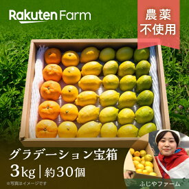 【予約】広島県産有機レモン＆農薬不使用みかんの詰め合わせ 約3kg(30個程度)｜12月上旬～下旬頃お届け予定｜ふじやファーム　楽天ファームこだわり農家直送