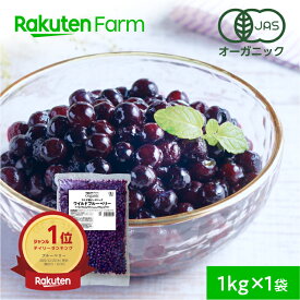 有機JAS認証 冷凍ブルーベリー カナダ産ワイルドブルーベリー｜1kg×1袋 大容量 送料無料