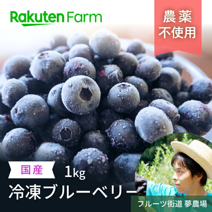 楽天市場】【受付終了】農薬不使用の国産冷凍ブルーベリー1kg(500g×2 