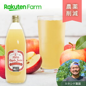 こだわり農家直送 長野県 カネシゲ農園 100%りんごジュース 1L×6本セット