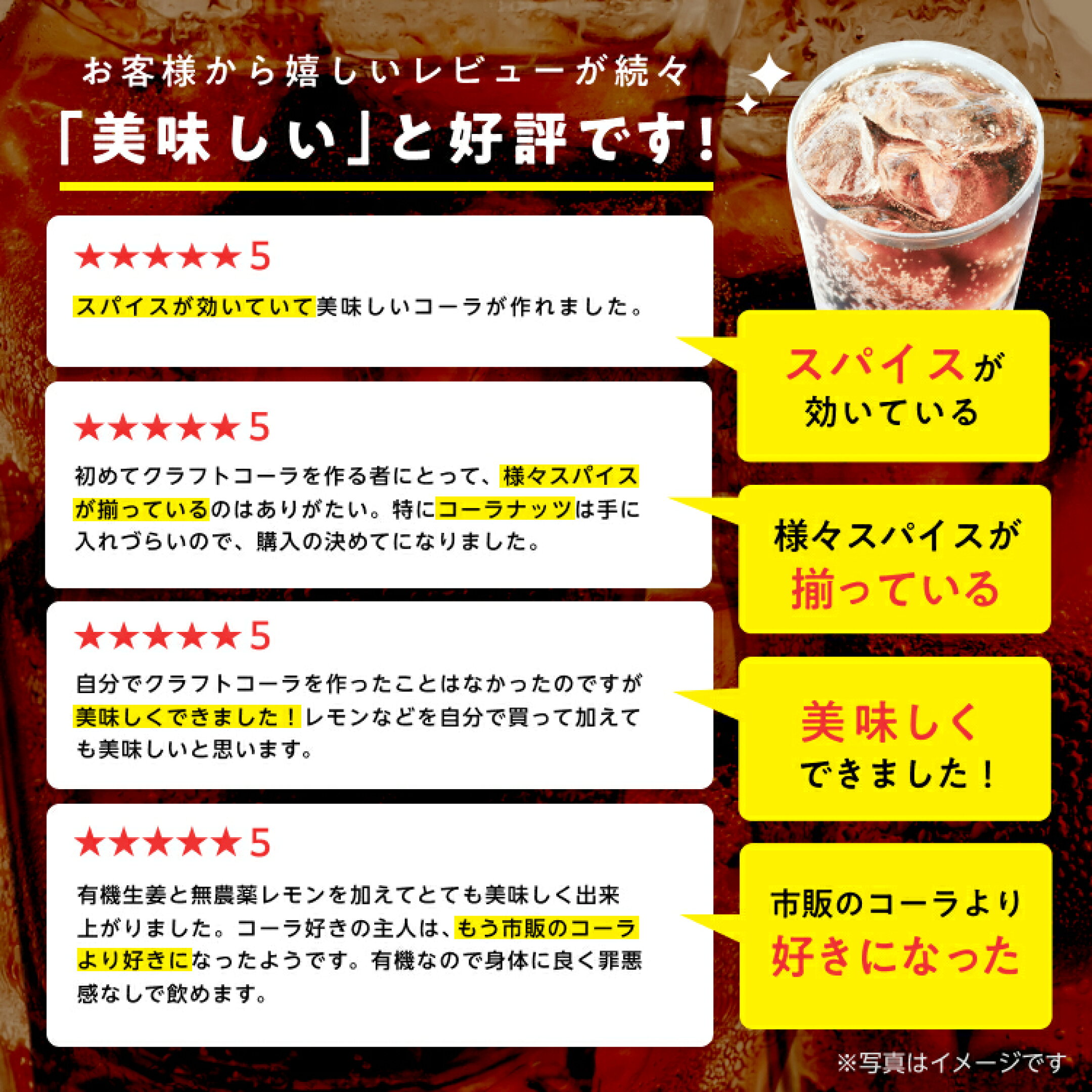 有機クラフトコーラメイキングセットの口コミ