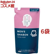 シャボン玉 メンズシャボン フェイシャルソープ つめかえ用(250ml*6袋セット)【シャボン玉石けん】
