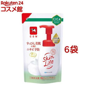 スキンライフ 薬用泡のふんわり洗顔 詰替用(140ml*6袋セット)【スキンライフ】