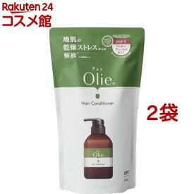 パックスオリー ヘアコンディショナー 詰替用(400ml*2袋セット)【パックスオリー】[オリーブ 地肌ケア 敏感肌 頭皮]