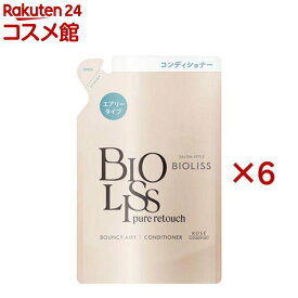 ビオリス ピュアレタッチ ぺたふぅわ ヘアコンディショナー つめかえ(340mL×6セット)【ビオリス】