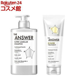 THE ANSWER スーパーラメラシャンプー トリートメント HEAT DAMAGE セット(1セット)【THE ANSWER】