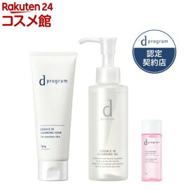 エッセンスインクレンジングフォーム・クレンジングオイル +モイストケア化粧水小型付(1セット)【d プログラム(d program)】