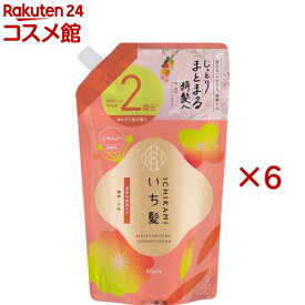 いち髪 濃密W保湿ケア コンディショナー 詰め替え 大容量(640g×6セット)【いち髪】