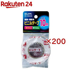 �G���p(ELPA) �r�j�[���e�[�v 10m �z���C�g PS-01NH(W)(200�Z�b�g)