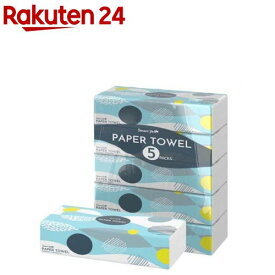 再生紙ペーパータオル 小判(200枚入*5パック*8個セット)