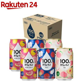 100％カジューハイ 3種類 のみくらべ アソート 缶 ALC3％(340ml×6本)