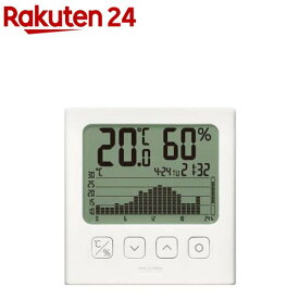 タニタ デジタル温湿度計 ホワイト TT-580-WH(1個)【タニタ(TANITA)】[温度計 湿度計 グラフ表示 1時間毎 大画面 TT-580 WH]