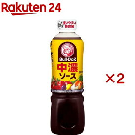 ブルドック 中濃ソース(500ml×2セット)【ブルドックソース】