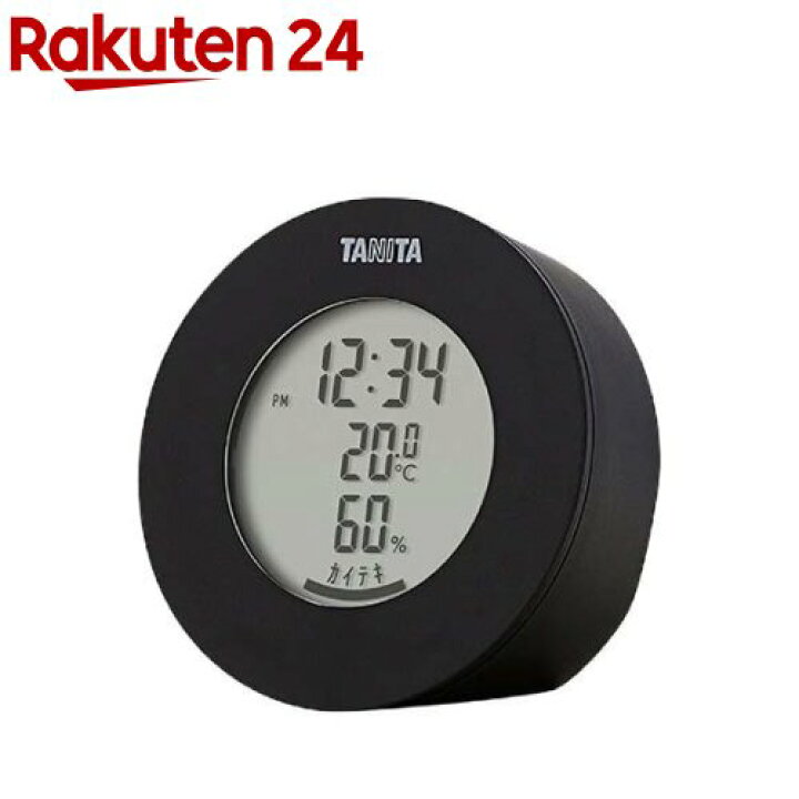 楽天市場】タニタ デジタル温湿度計 ブラック TT-585-BK(1個)【タニタ 