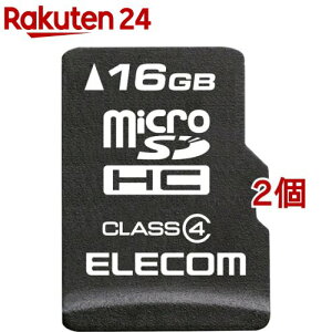 �G���R�� �}�C�N��SD �J�[�h 16GB Class4 SD�ϊ��A�_�v�^�t �f�[�^�����T�[�r�X(2�Z�b�g)�y�G���R��(ELECOM)�z