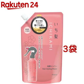 いち髪 髪＆地肌うるおう寝ぐせ直し和草シャワー 詰替用(375ml*3袋セット)【いち髪】[寝ぐせ直し ヘアウォーター ヘアミスト スタイリング]