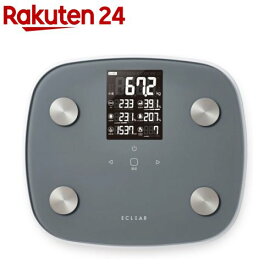 エレコム 体組成計 体重計 ヘルスメーター 大画面 BMI グレー(1台)【エレコム(ELECOM)】