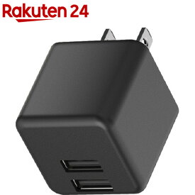エレコム スマホ充電器 AC充電器 USBポート*2 2.4A出力 ブラック MPA-ACU11BK(1個)