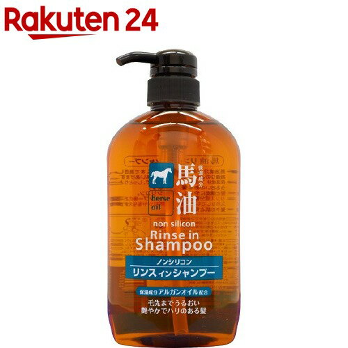 楽天市場 馬油リンスインシャンプー 600ml 馬油シリーズ 楽天24