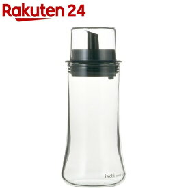 イワキ(iwaki) フタ付オイル差し M KT5032-BKO(1コ入)【イワキ(iwaki)】[耐熱ガラス 油 調味料 卓上 0.16L 蓋 ふた 注ぎ口 AGC]
