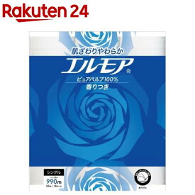 エルモア トイレットロール 花の香り シングル 55m(18ロール)【エルモア】