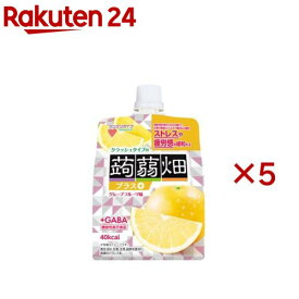 クラッシュタイプの蒟蒻畑プラス グレープフルーツ味(150g×5セット)【蒟蒻畑】