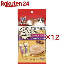 銀のスプーン三ツ星グルメ 総合栄養食 とろリッチ 2種のアソート まぐろ節＆かつお節(8本入×12セット(1本6g))【銀のスプーン 三ツ星グルメ】